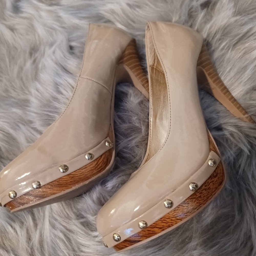 Qupid  Platform Heels with Studs